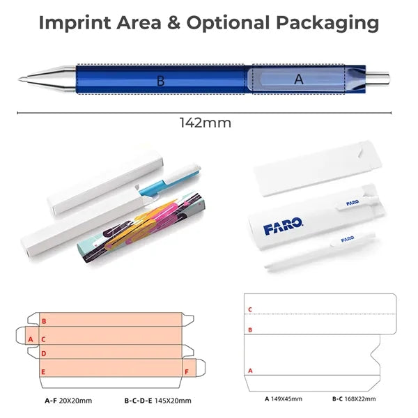 Wide-Clip Retractable Click Gel Pen