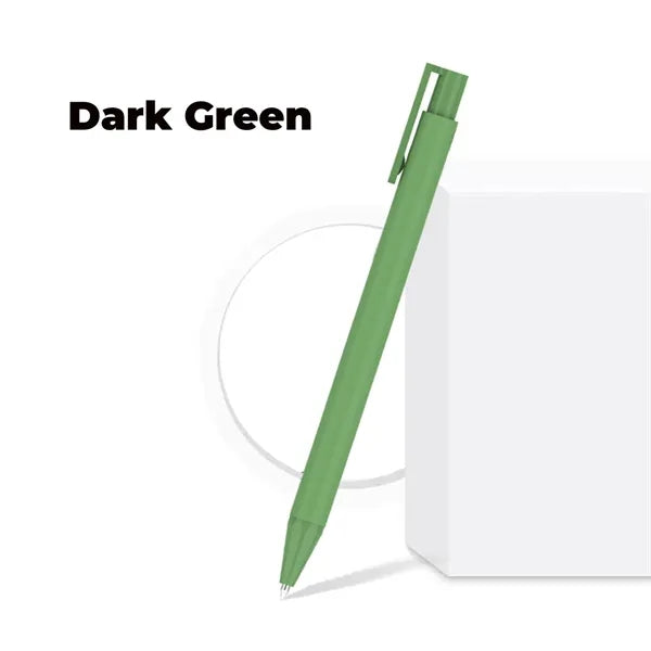 Weighted Matte Soft-Touch Click Gel Pen