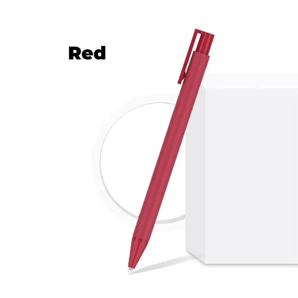 Weighted Matte Soft-Touch Click Gel Pen