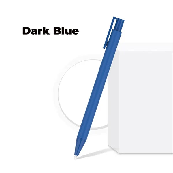Weighted Matte Soft-Touch Click Gel Pen