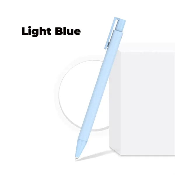 Weighted Matte Soft-Touch Click Gel Pen