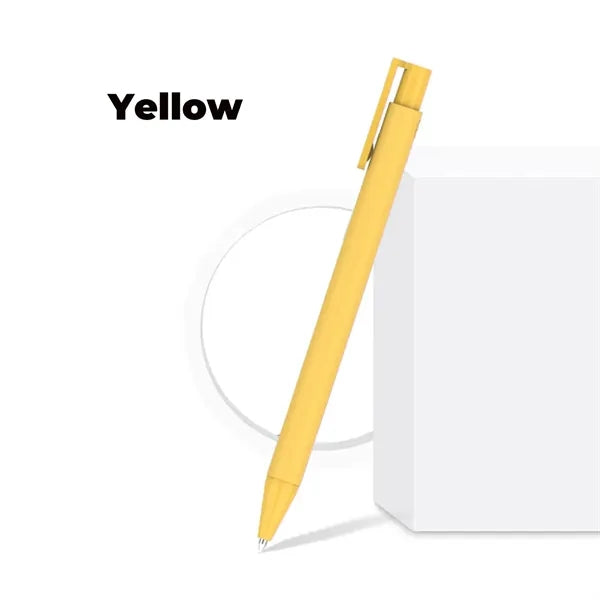 Weighted Matte Soft-Touch Click Gel Pen
