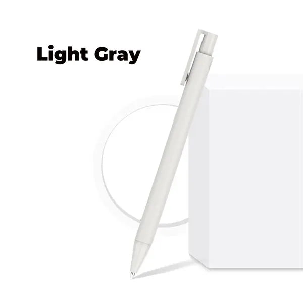 Weighted Matte Soft-Touch Click Gel Pen