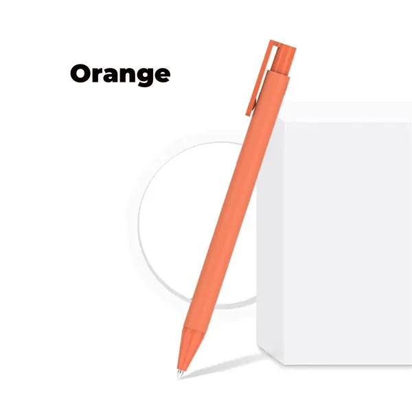 Weighted Matte Soft-Touch Click Gel Pen