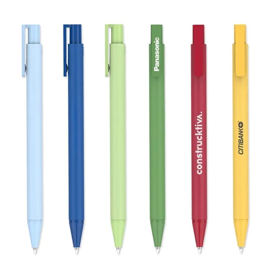 Weighted Matte Soft-Touch Click Gel Pen
