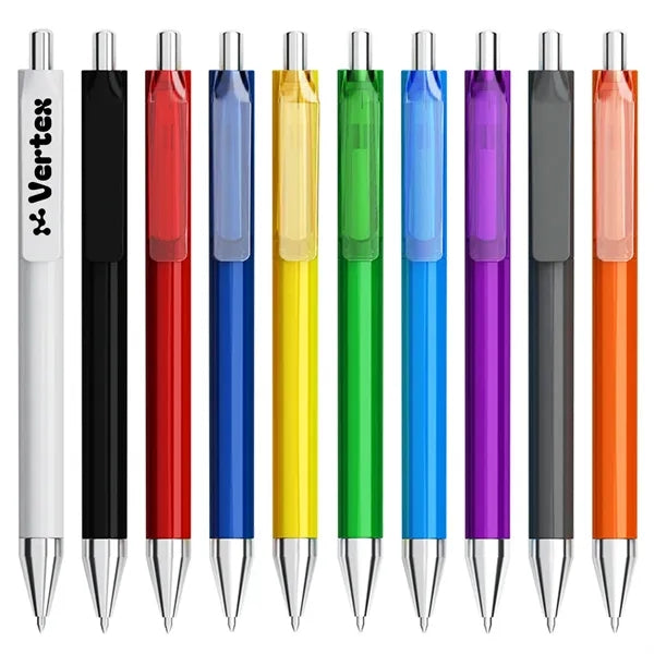Wide-Clip Retractable Click Gel Pen