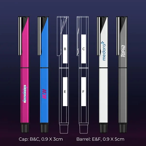 Sleek Square Aluminum Business Gel Pen