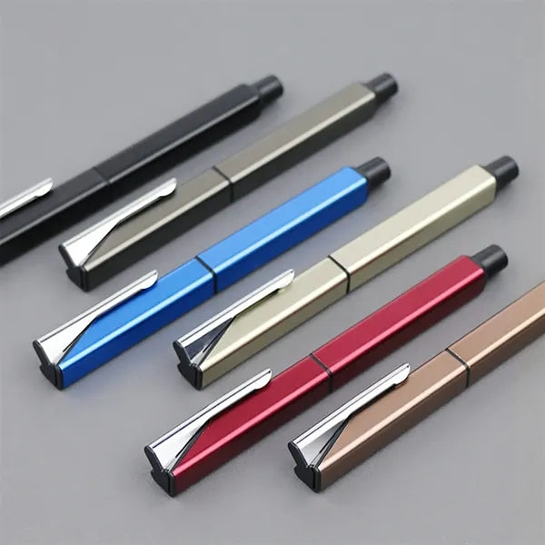 Sleek Square Aluminum Business Gel Pen