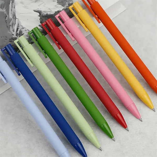 Weighted Matte Soft-Touch Click Gel Pen