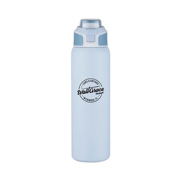 28 Oz Stainless Steel Vacuum Bottle with Easy Carry Handle L