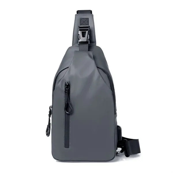 Sling Crossbody Bag for Men with USB Charging Port