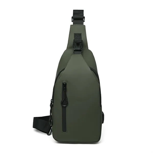 Sling Crossbody Bag for Men with USB Charging Port