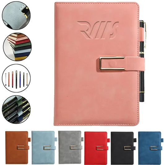 PU A5 Magnetic Closure Notepad w/Pen