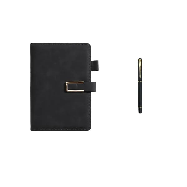 PU A5 Magnetic Closure Notepad w/Pen