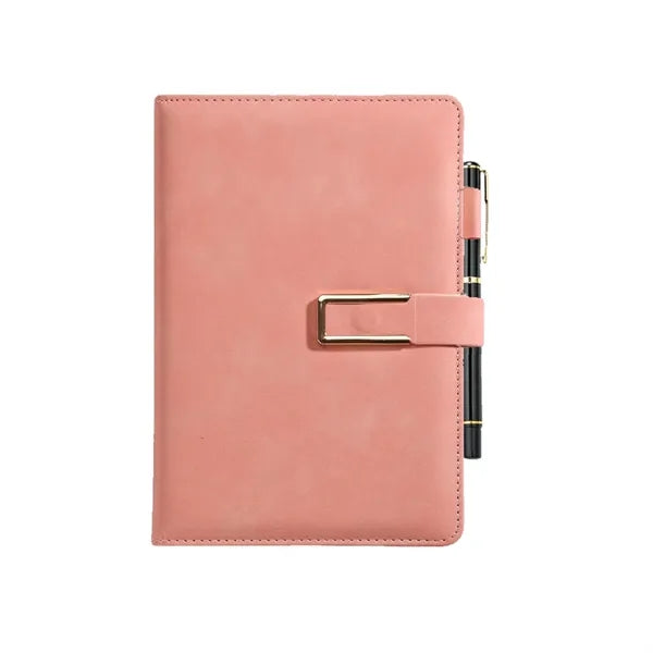 PU A5 Magnetic Closure Notepad w/Pen