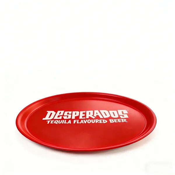 Heavy-Duty Thickened Round Plastic Wine Tray With Sticker