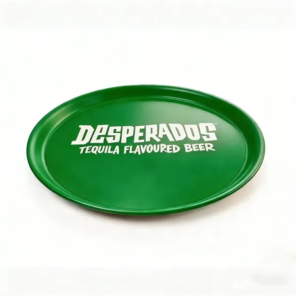Heavy-Duty Thickened Round Plastic Wine Tray With Sticker