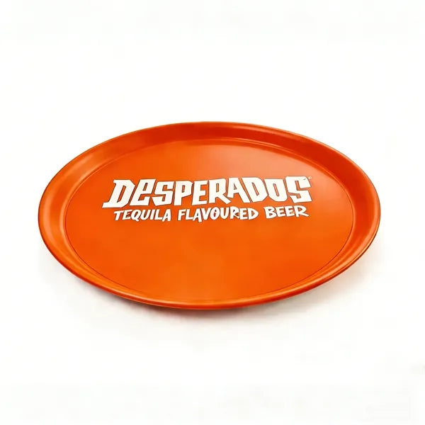 Heavy-Duty Thickened Round Plastic Wine Tray With Sticker