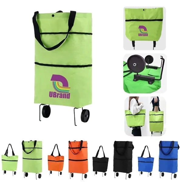 Collapsible Shopping Grocery Bag With Wheels
