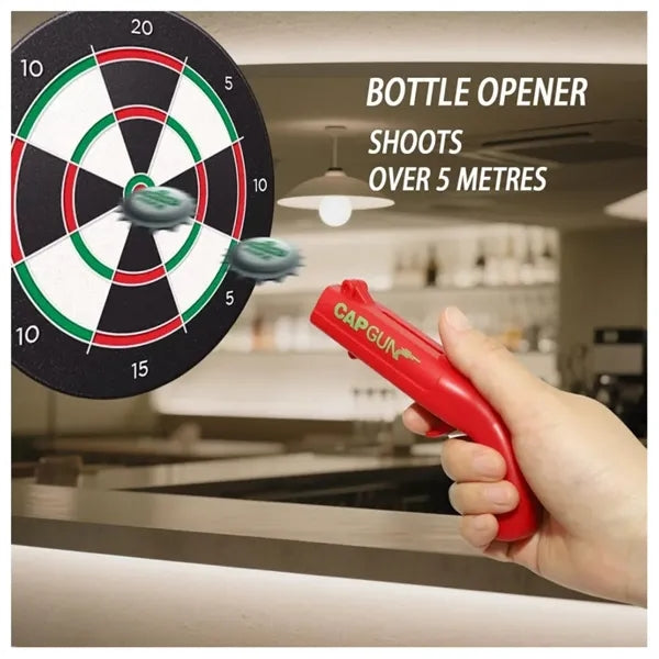 Bottle Opener with Cap Launcher