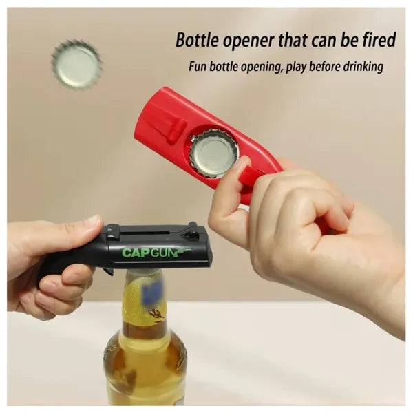 Bottle Opener with Cap Launcher