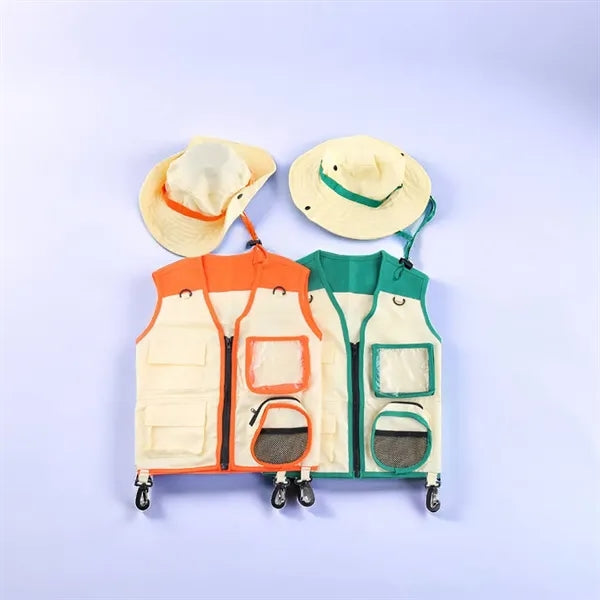 Kid's Explorer Vest Hat Set