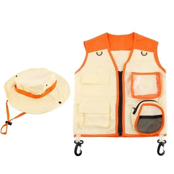 Kid's Explorer Vest Hat Set