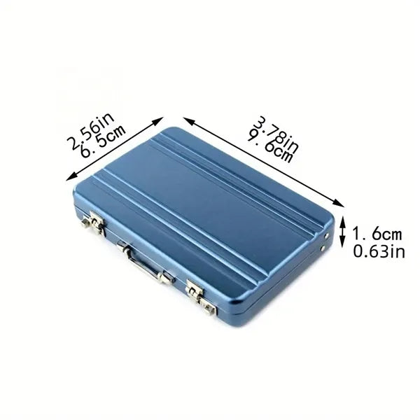 Aluminum Card Case Secure Portable Wallet For Travel
