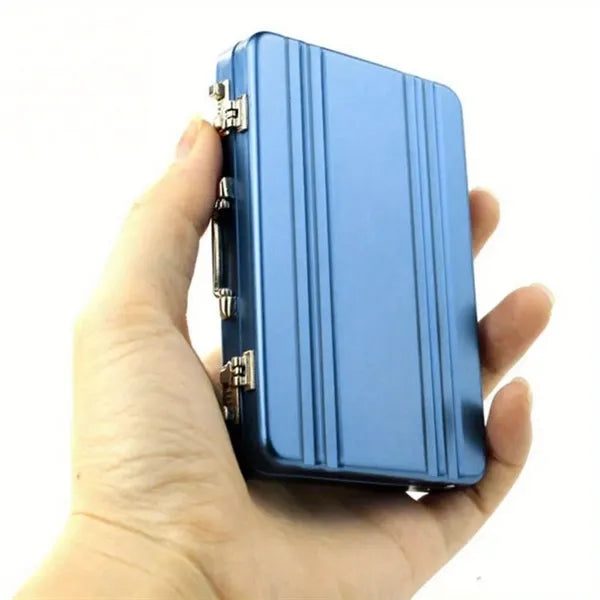 Aluminum Card Case Secure Portable Wallet For Travel