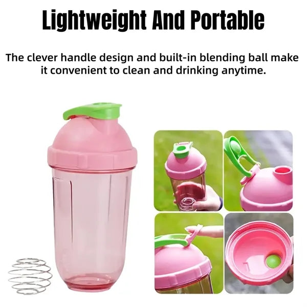 17oz Protein Shaker Bottle With Handle