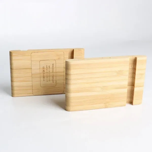 Bamboo Wireless Charger Phone Stand