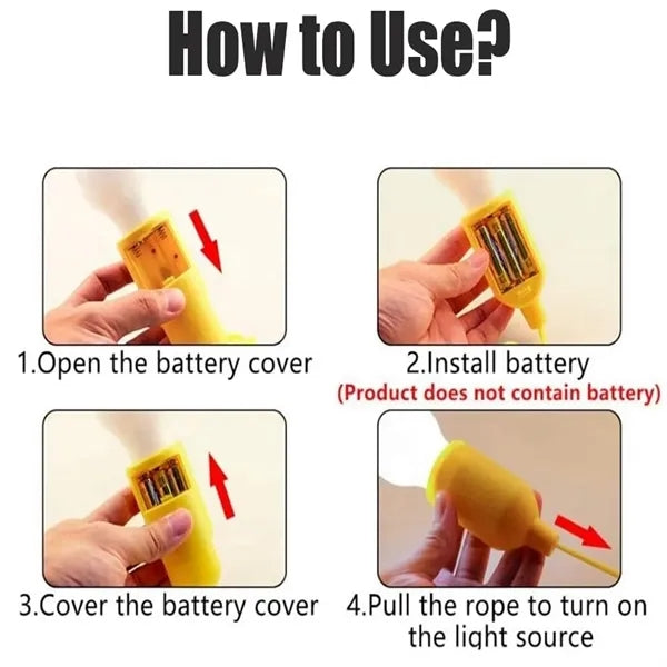 LED Pull Cord Light Bulb