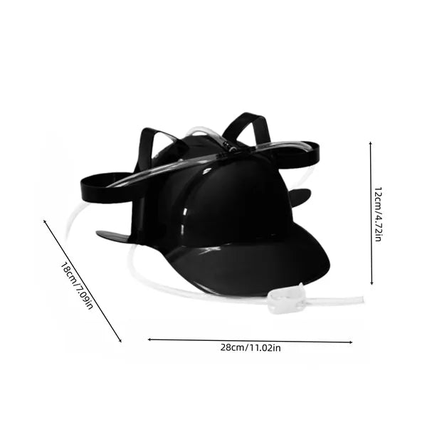 Dual Beverage Drinking Helmet For Parties Sport Fun