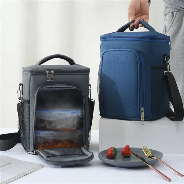 Double Deck Insulated Lunch Bag