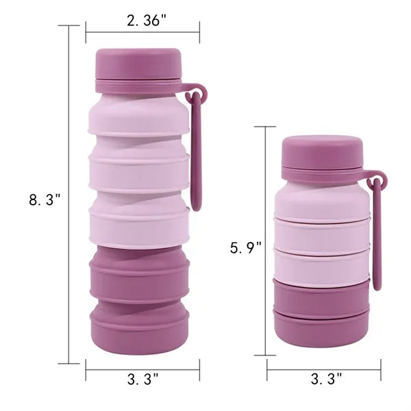 17 Oz Food Grade Retractable Silicone Folding Cup
