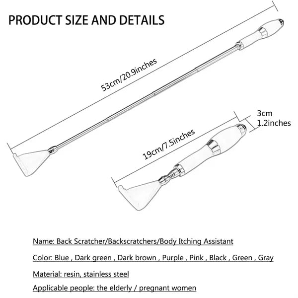 Retractable Multifunctional Massage Back Scratcher