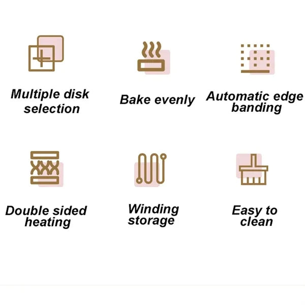 Mini Electric Non-stick Waffle Maker Machine