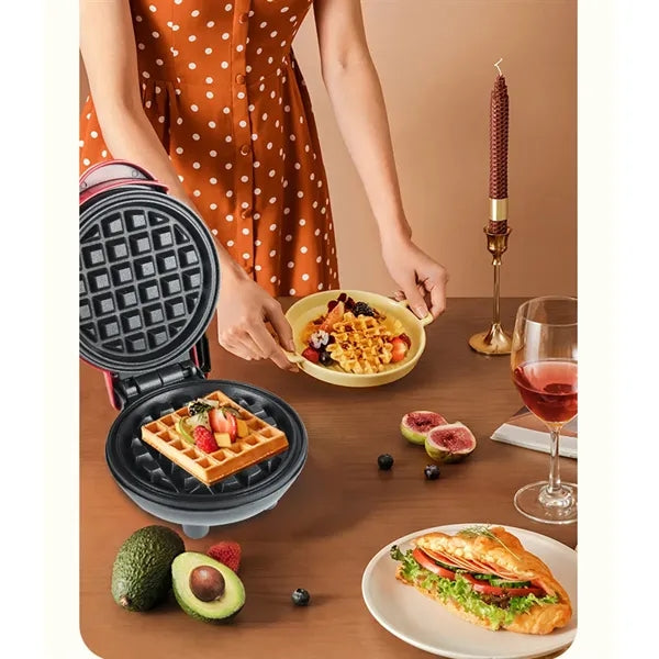 Mini Electric Non-stick Waffle Maker Machine