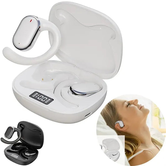 Open Ear Headphone Wireless Bluetooth 5.3 Earbud with LED