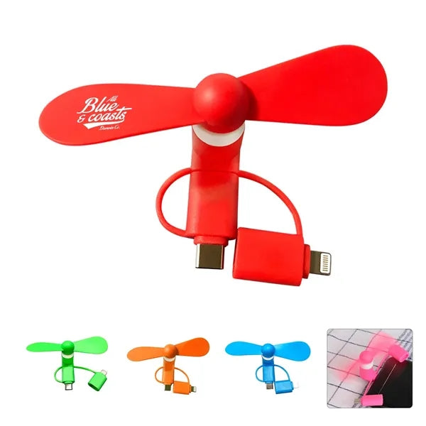 3-in-1 Mini Phone Fan