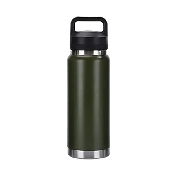 36oz Dual-Lid Vacuum Insulated Sports Water Bottle w/ Handle