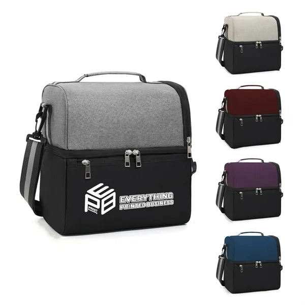 14 Can Dual Compartment Insulated Cooler Bag