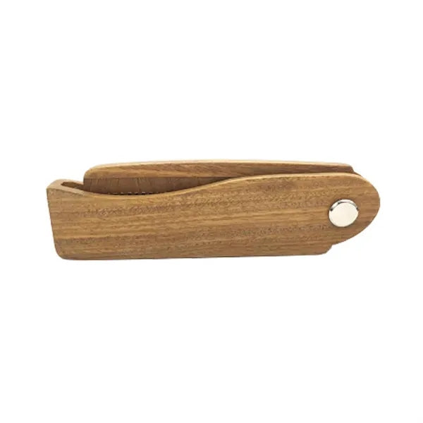 Portable Folding Wooden Comb