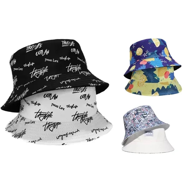 100% Cotton Reversible Bucket Hat