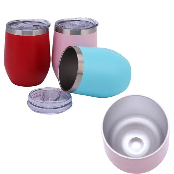12oz Stainless Steel Insulated Coffee Mug With Lid Handle