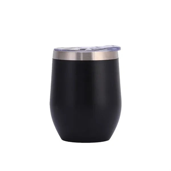 12oz Stainless Steel Insulated Coffee Mug With Lid Handle