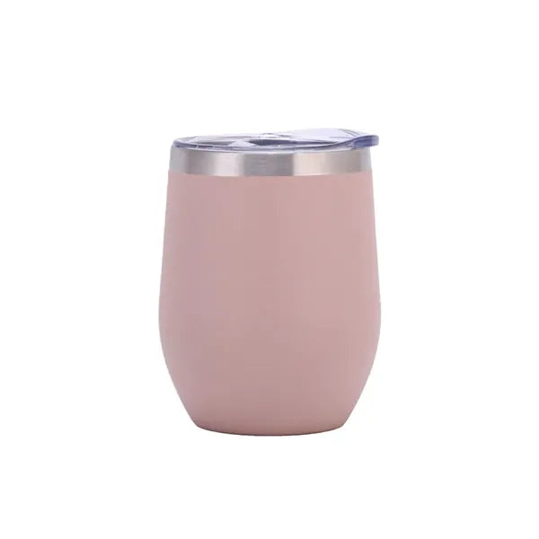12oz Stainless Steel Insulated Coffee Mug With Lid Handle