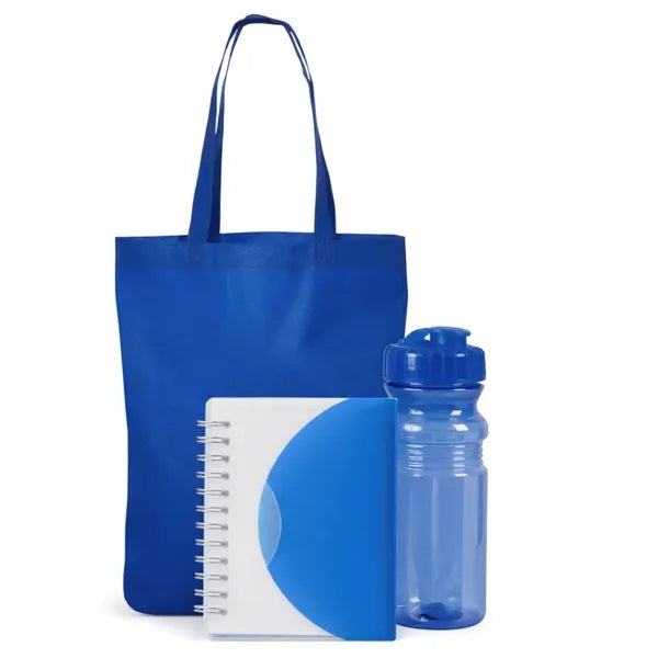 Branded Everyday Essentials Set /Tote, Notebook & Bottle