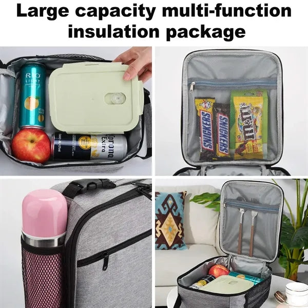 Portable Office Work Insulated Lunch Box Bag