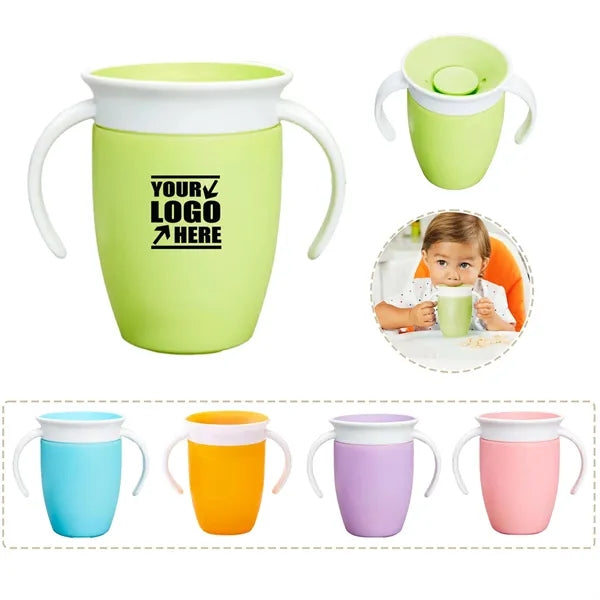 8oz Spill Proof Toddler Sippy Cups 360 Drinking Design